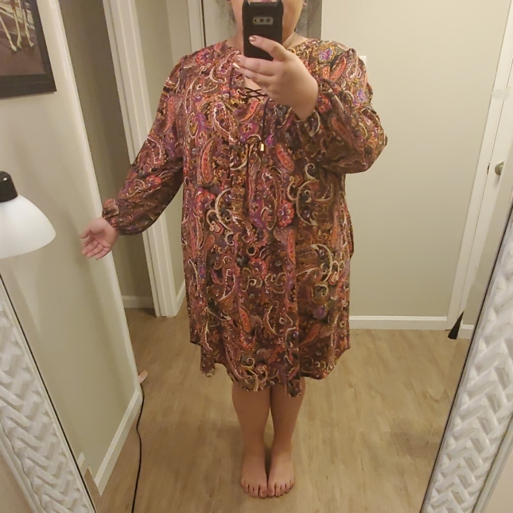 Multi colored gypsy/hippie dress